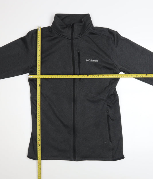 Columbia Men’s Grey Softshell Jacket M Full Zip Lightweight Outdoor
