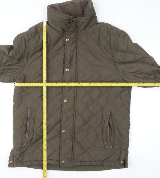 Jack Murphy Men’s Brown Quilted Mid-Length Jacket M Polyester Outdoor Wear
