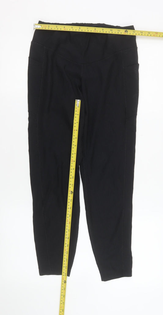 Old Navy Active Women's Black Large PowerSoft High-Rise Leggings