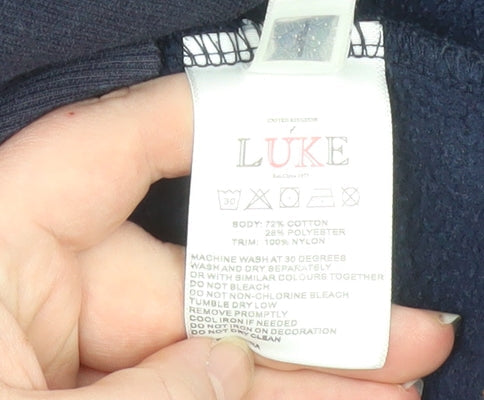 Additional view of Luke Men's Blue Medium Hooded Full Zip Jacket