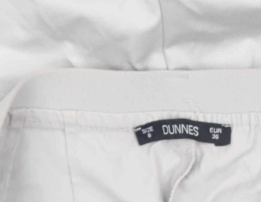 Additional view of Dunnes Women's Beige Chino Trousers, size 8, Cotton Blend