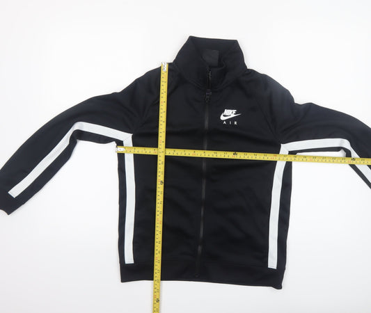 Nike Boys Black Track Jacket L 147-158cm Full Zip Activewear Top