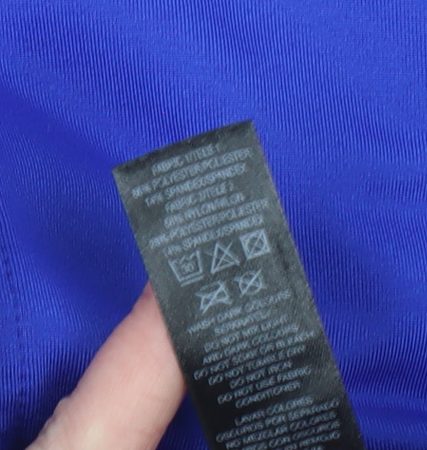 Additional view of Dunnes women’s blue slim fit track jacket, size UK 10