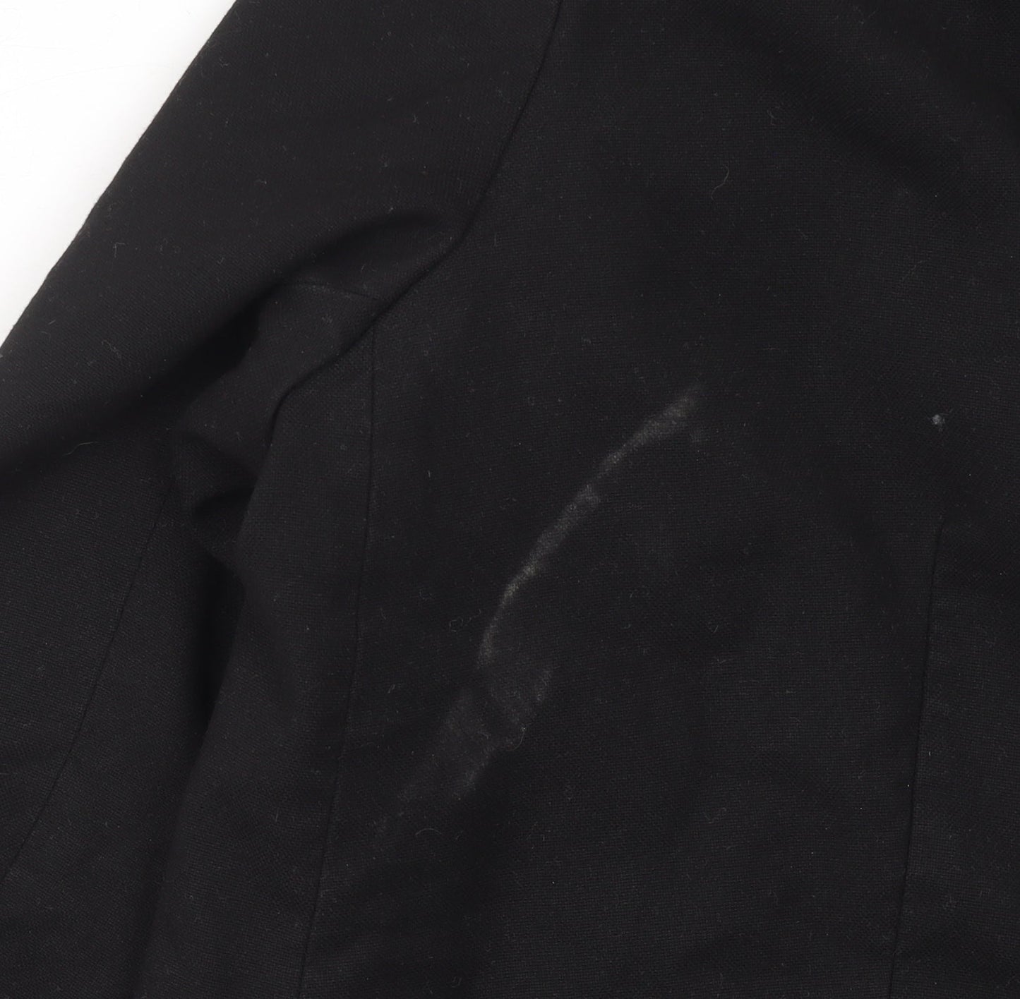 H&M Women's Black L Regular Fit Two-Button Blazer Jacket