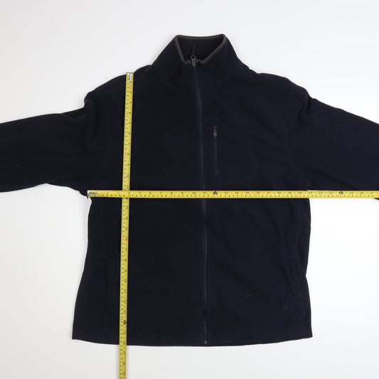 Marks and Spencer Men's Blue Fleece Full Zip Jacket L