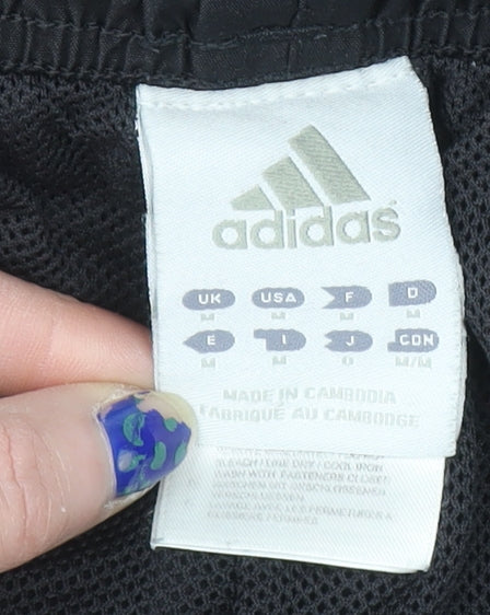 adidas Mens Black M Track Pants Regular Fit Sportswear