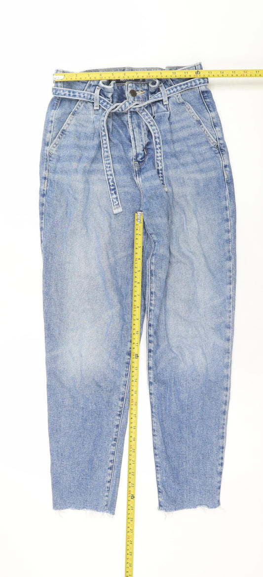 Hollister Women’s Blue Paperbag High Rise Jeans Size 8 W26 L27