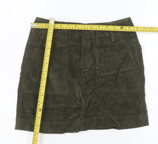 BDG Urban Outfitters Womens Green Corduroy A-Line Mini Skirt XS