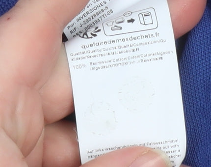 BOSS Men's Blue Cotton Regular Fit Polo Shirt Size S