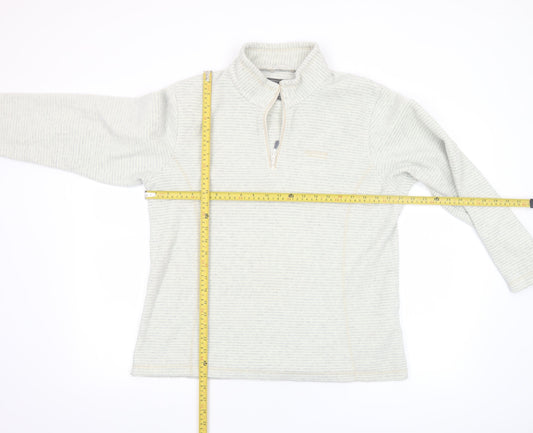 Regatta Women Beige 1/4 Zip Fleece Pullover Sweatshirt UK 16