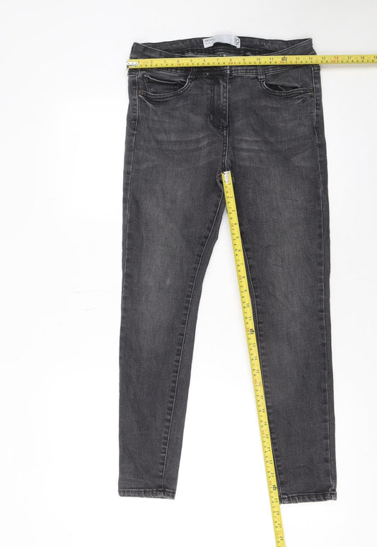 Next Women’s Grey Skinny Jeans Size 10 Slim Fit Denim