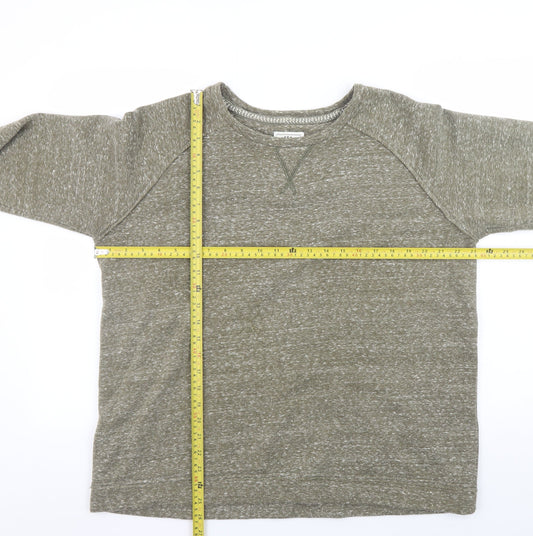 FatFace Men's Brown Crew Neck Long Sleeve Pullover Sweatshirt L