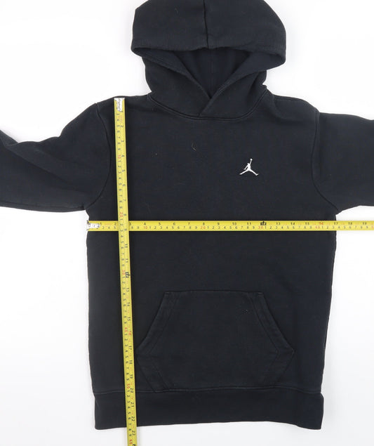 Jordan Boys Black Pullover Hoodie 12-13 Years Fleece Hooded Sweatshirt