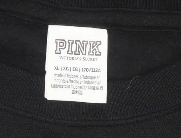 Victoria’s Secret PINK Women’s Black XL Pullover Sweatshirt