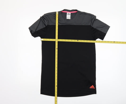 Adidas Men's Black Small Athletic Short Sleeve Crew Neck T-Shirt