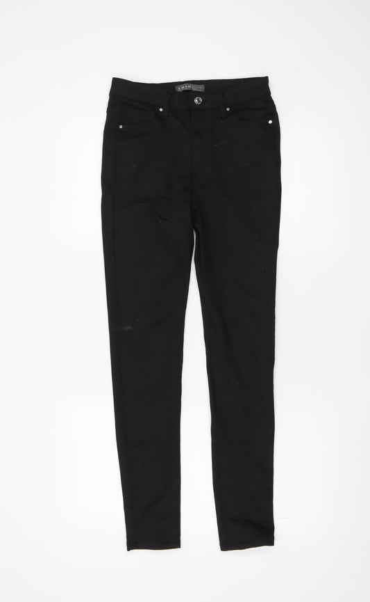 Denim Co. Women's Black Skinny Jeans Size 8 Slim Fit Mid Rise