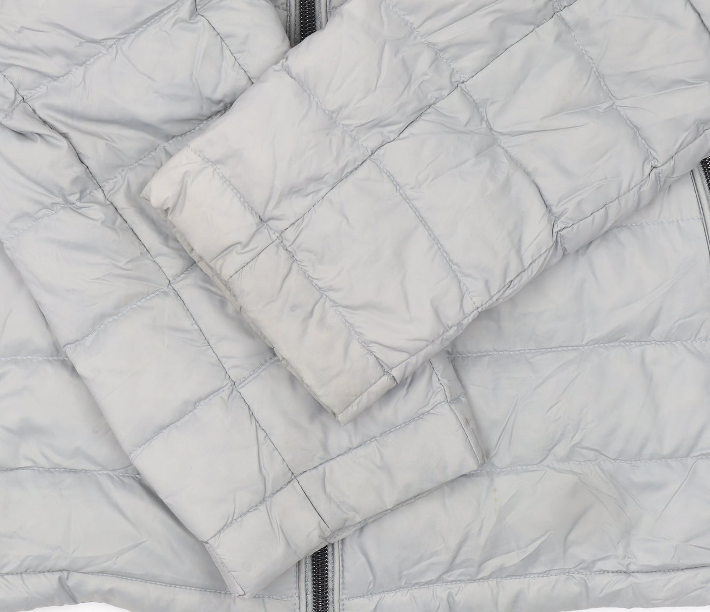 Marks and Spencer Women’s Grey Puffer Jacket Small Quilted Down Coat