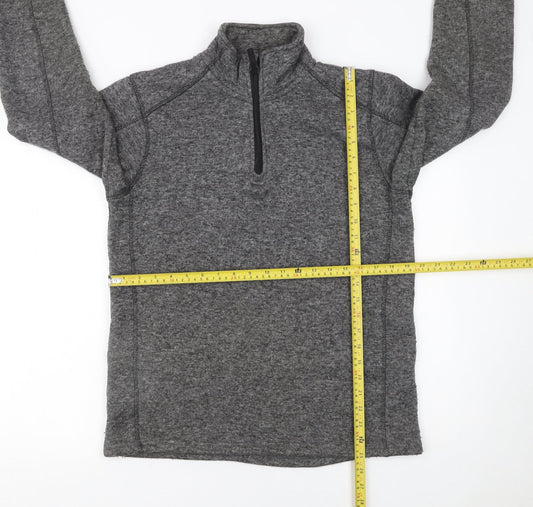 Mountain Warehouse Men's Grey 1/4 Zip Fleece Sweatshirt M