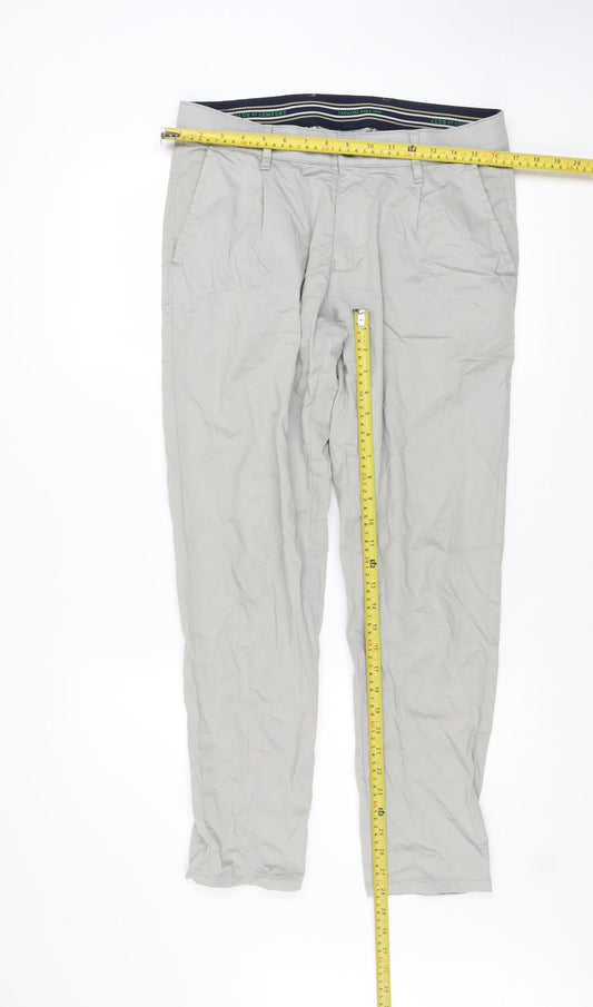 Club of Comfort Men's Beige Chino Trousers 32x30 Regular Fit Cotton