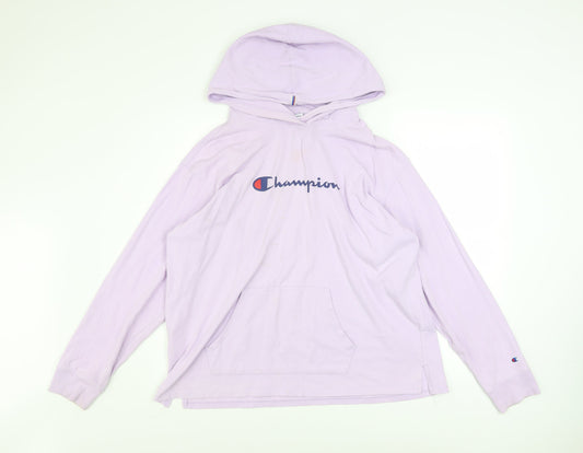 Champion Women’s Lilac Pullover Hoodie XL Cotton Athleticwear