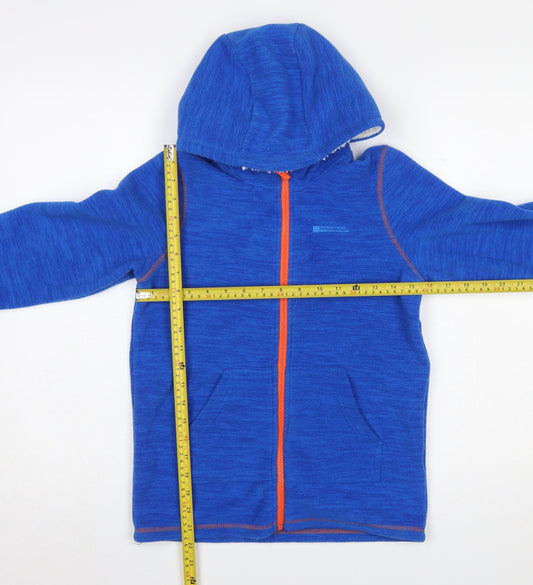 Mountain Warehouse Boys Blue Full Zip Hooded Fleece Jacket 11-12 Years