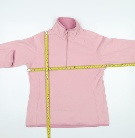 Mountain Warehouse Women's Pink Fleece 1/2 Zip Pullover UK 14