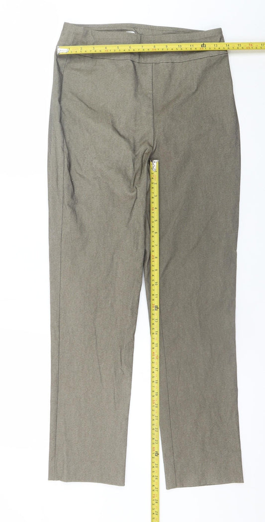 Marla Wynne Womens Beige Tall Size 10T Stretch Dress Pants