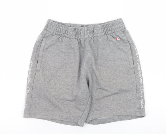Champion Men's Grey Sweat Shorts Small Regular Fit Jersey Athletic