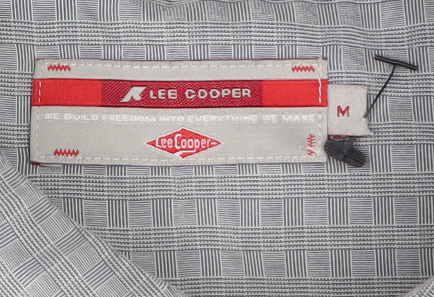Additional view of Lee Cooper Men's Grey Check Button-Down Long Sleeve Shirt M