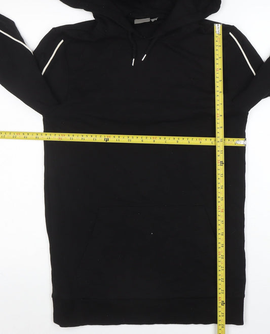 ASOS Men's Black Pullover Hoodie Small Long Sleeve Casual Jersey