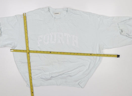 4th & Reckless Women’s Light Blue Crew Neck Pullover Sweatshirt S