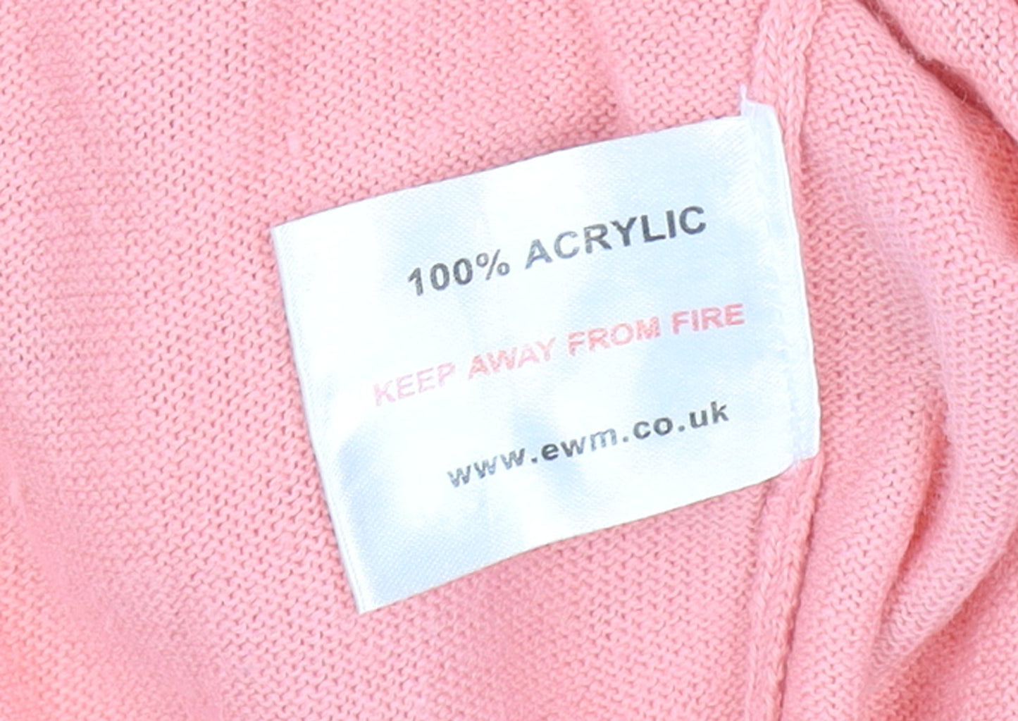 Honor Millburn at EWM Women's Pink 14/16 Long Sleeve Knit Jumper