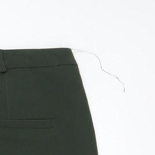 Additional view of ASOS Women’s Green Slim Tapered Trousers, size UK 8, Workwear Style
