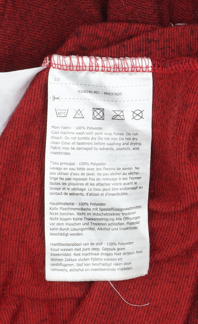 Regatta Great Outdoors Women's Red 1/4 Zip Fleece Pullover UK 16