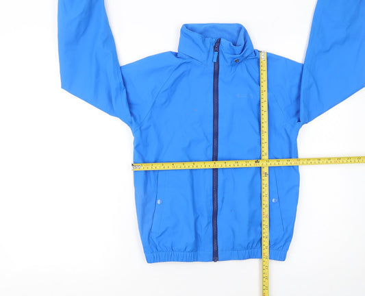 Mountain Warehouse Boys Blue 9-10 Years Water Resistant Rain Jacket