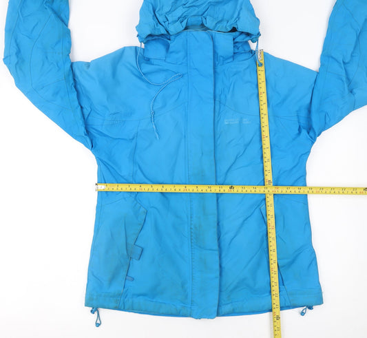 Mountain Warehouse Women Blue Waterproof 3-in-1 Hooded Jacket UK 12