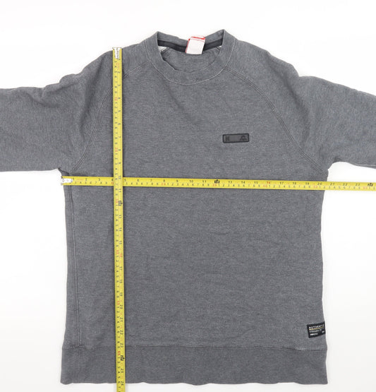 Nike Men's Grey Pullover Sweatshirt M Regular Fit Crew Neck Sports