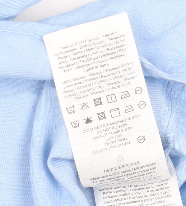 Additional view of Jacqueline de Yong Women's Blue Button-Up Shirt, size 10