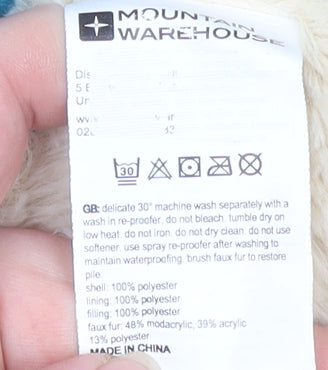 Mountain Warehouse Women’s Blue Hooded Puffer Waistcoat UK 10