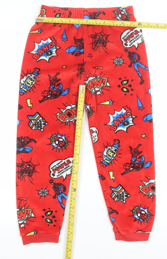 Marks and Spencer Boys Red Spider-Man Fleece Pyjama Pants 7-8 Years
