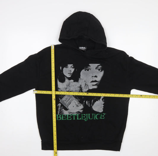 Primark Girls Black Beetlejuice Pullover Hoodie 12-13 Years