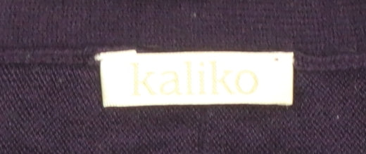 Additional view of Kaliko Women’s Purple Cotton Blend Long Sleeve Crew Neck Jumper L