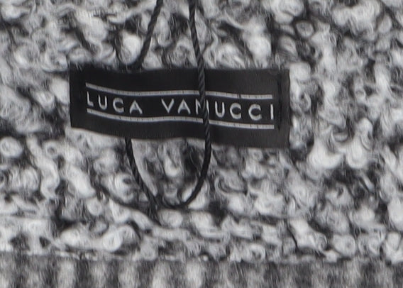 Luca Vanucci Women’s Grey Textured Blazer Jacket Size L