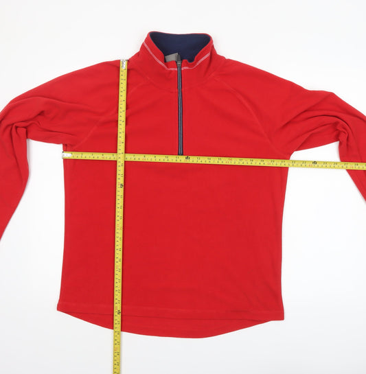 Trespass Women's Red XL 1/2 Zip Fleece Sweatshirt Outdoor Pullover