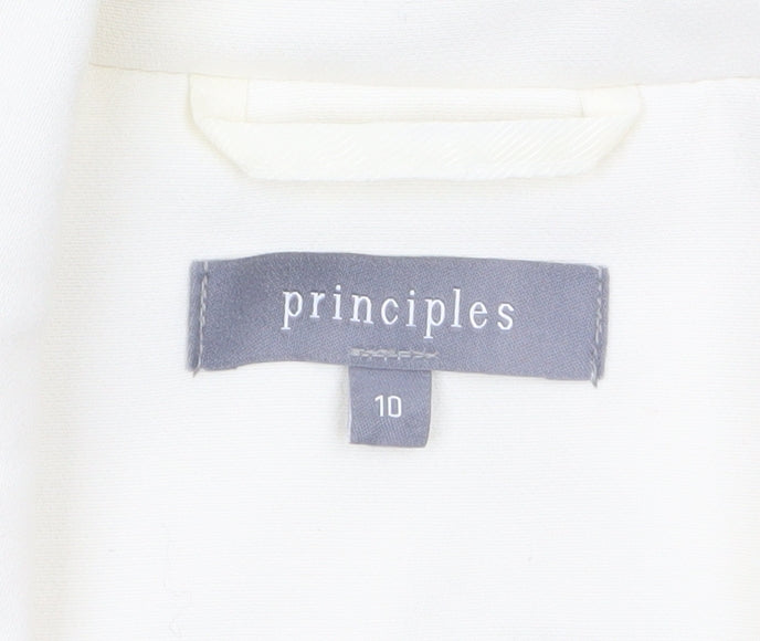 Additional view of Principles Women's Ivory, size 10, Notch Lapel Tailored Blazer Jacket