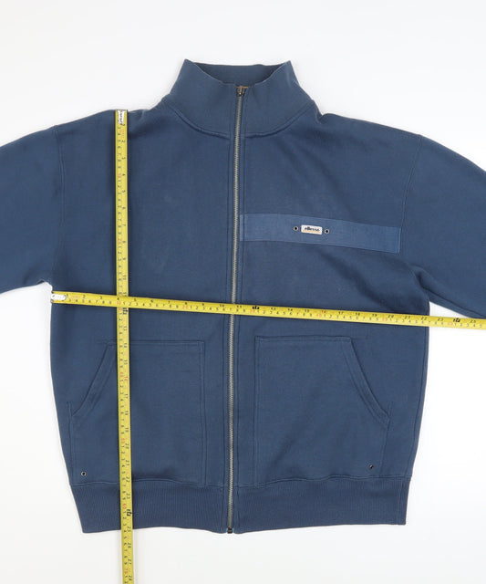 Ellesse Mens Blue L Track Jacket Size L Full Zip Logo Retro Style