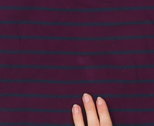Additional view of Crew Clothing Multicoloured Striped 3/4 Sleeve Cotton T-Shirt, size 16