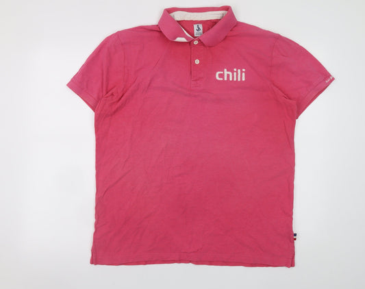 Jean Paul Maritime Men's Pink Polo Shirt XL Short Sleeve Cotton