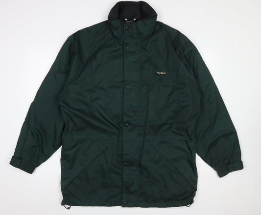 Peter Storm Men's Green Waterproof Parka Jacket Size M Outdoor Coat