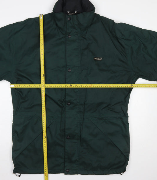 Peter Storm Men's Green Waterproof Parka Jacket Size M Outdoor Coat